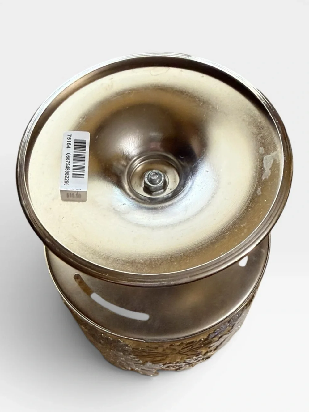 Bath & Body Works Silver Snowflake Pedestal Candle Holder